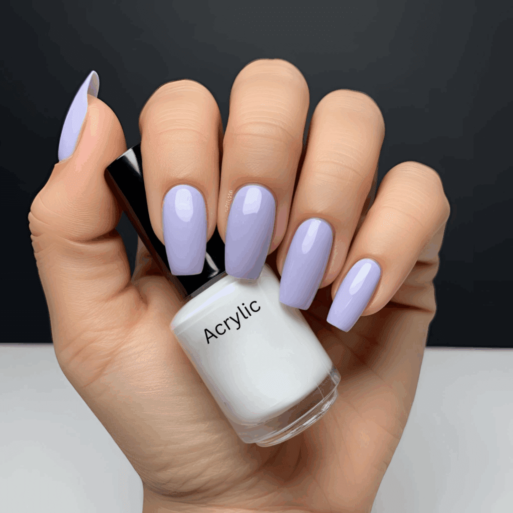 Acrylic Nails Purple