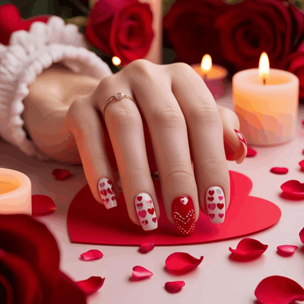 Valentine's Day Press On Nails