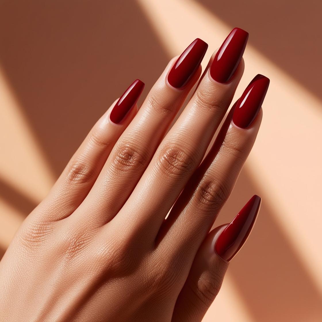 Gel Nails Red