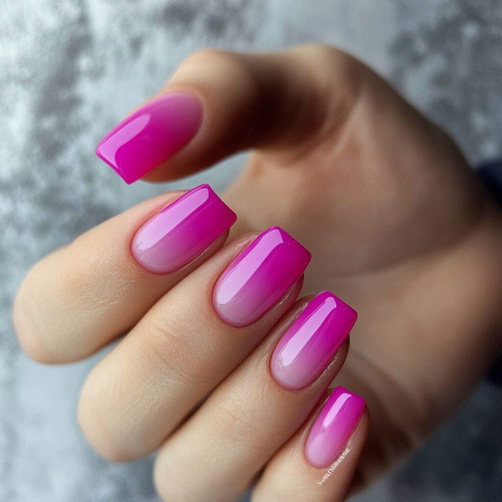 Pink Fake Nails