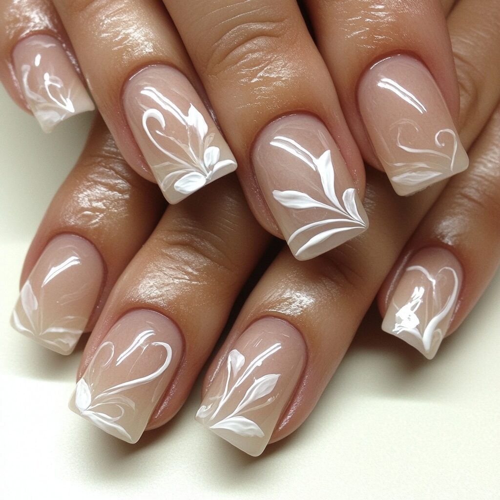 Square French Tip Nails - Nail Design Ideas