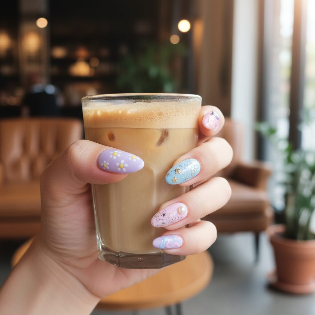 popular cute acrylic nails - design example 5