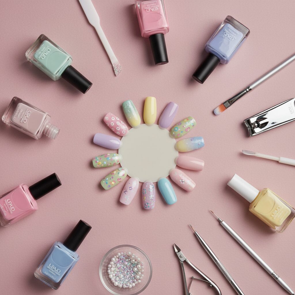 summer pastel nail ideas - design example 4