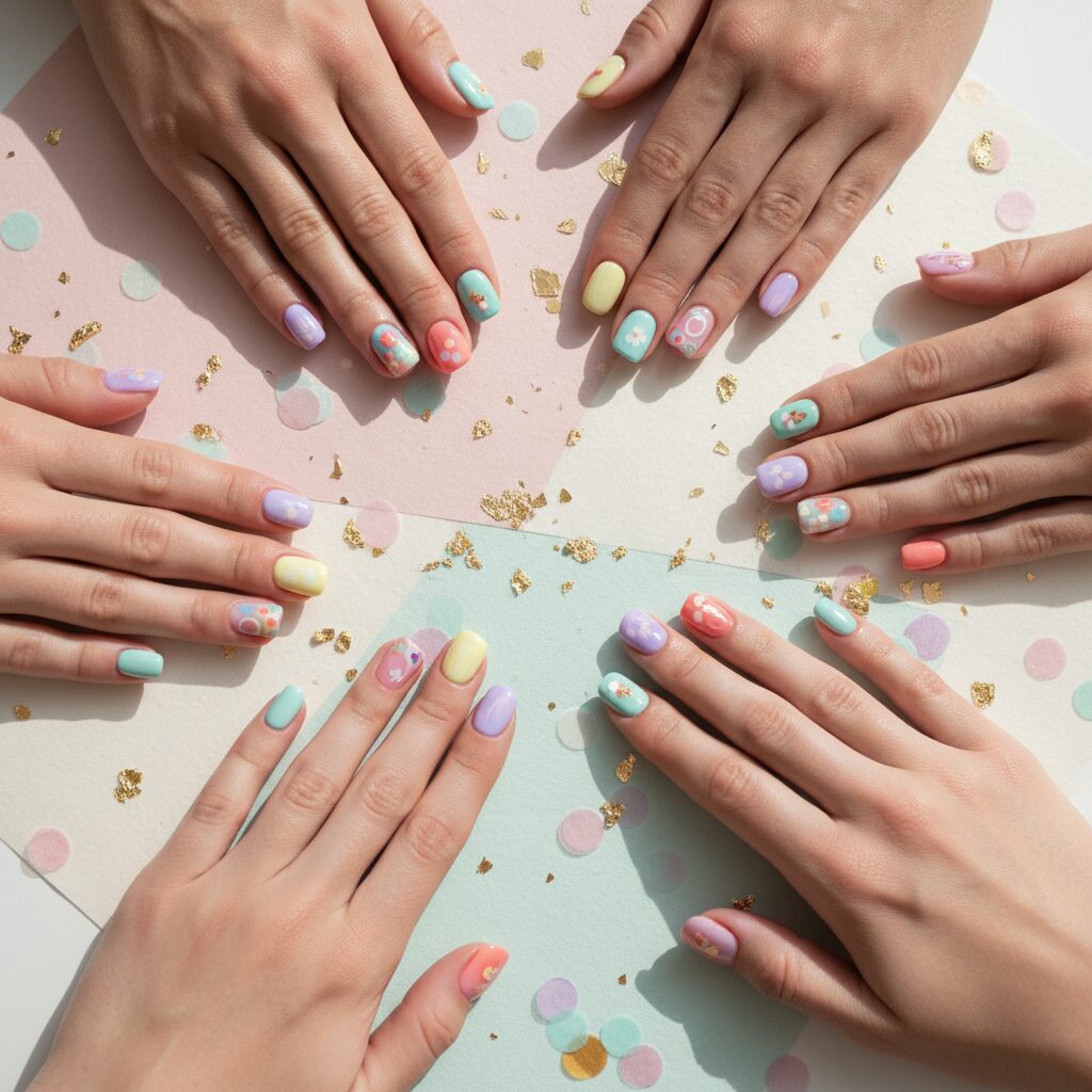 summer pastel nail ideas - design example 6